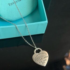 Tiffany & Co. Silver Heart Pendant Necklace
